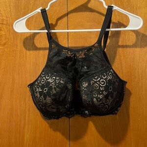 Cacique Black Lace Lightly Lined Balconette NWOT